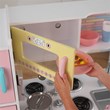 Pemberly Row Modern Uptown Wooden Plastic Play Kitchen in Pastel