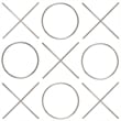 Pemberly Row Modern Chrome Stainless Steel Contemporary Wall Decor