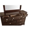 Pemberly Row Modern / Contemporary 10 Drawer Dresser in Cappuccino
