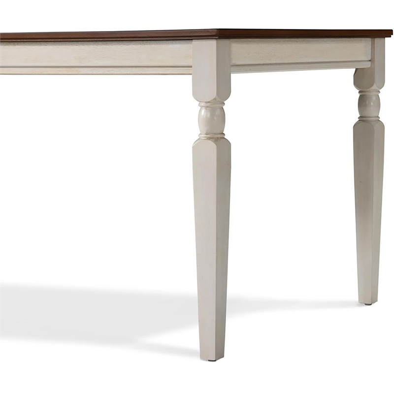 Pemberly Row Modern / Contemporary Dining Table in White Finish