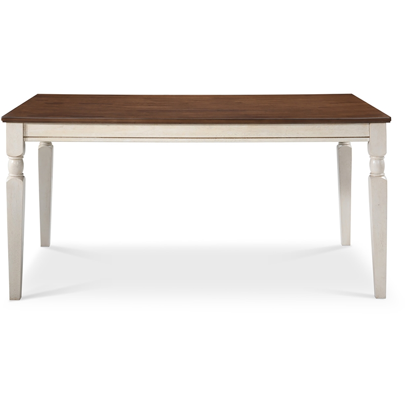 Pemberly Row Modern / Contemporary Dining Table in White Finish