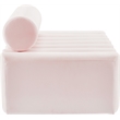 Pemberly Row Modern / Contemporary Pink Finish Velvet Loveseat