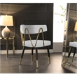 Pemberly Row Modern White Vegan Leather Dining Chair (Set of 2)
