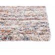 Pemberly Row Modern / Contemporary Shag Ivory/Multi Striped Area Rug