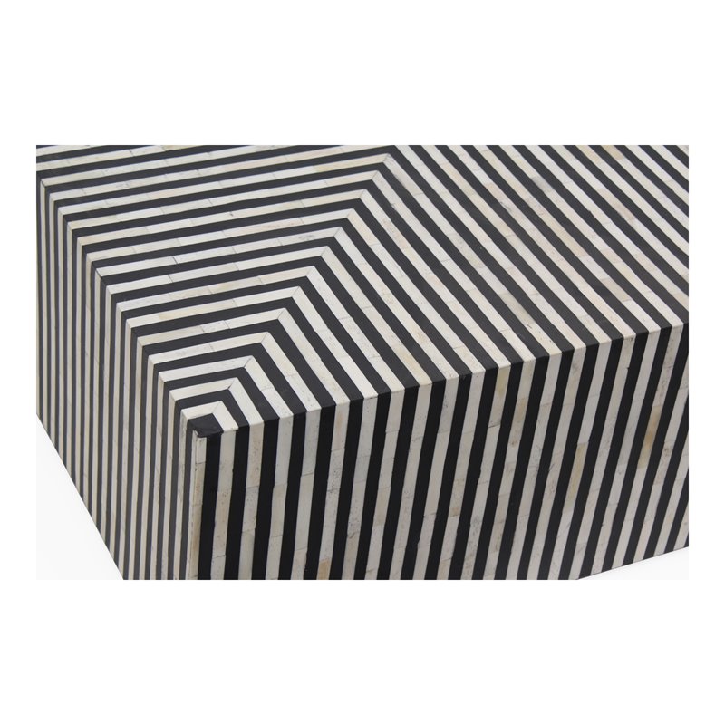 Pemberly Row Modern / Contemporary MDF Wood Terning Coffee Table