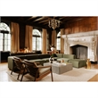 Pemberly Row Modern / Contemporary MDF Wood Terning Coffee Table