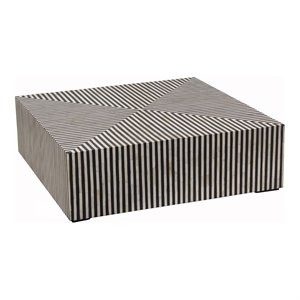 Pemberly Row Modern / Contemporary MDF Wood Terning Coffee Table