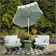 Pemberly Row Collection Teddi Lounge Chairs 2-piece in Aqua Haze