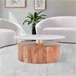 Pemberly Row Modern / Contemporary Natural Acacia Wood Coffee Table