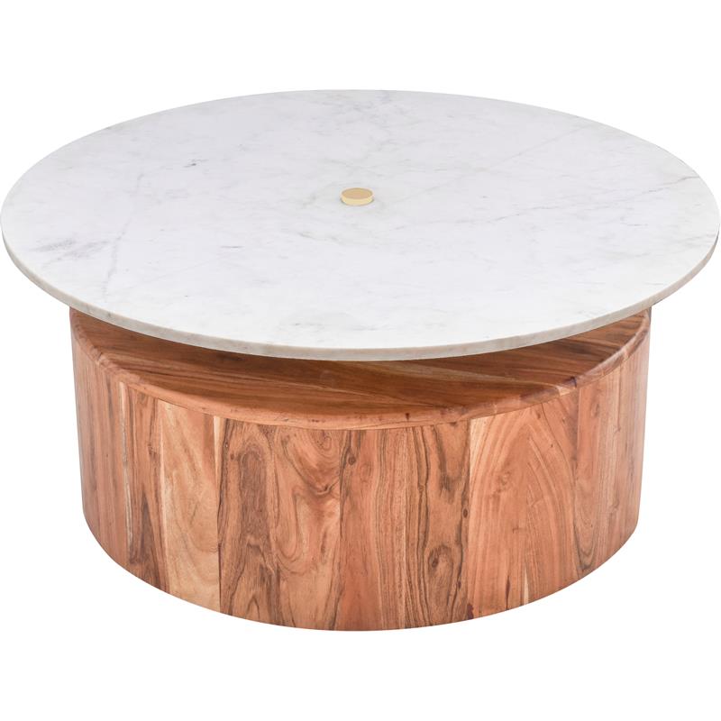 Pemberly Row Modern / Contemporary Natural Acacia Wood Coffee Table