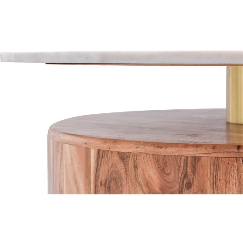 Pemberly Row Modern / Contemporary Natural Acacia Wood Coffee Table