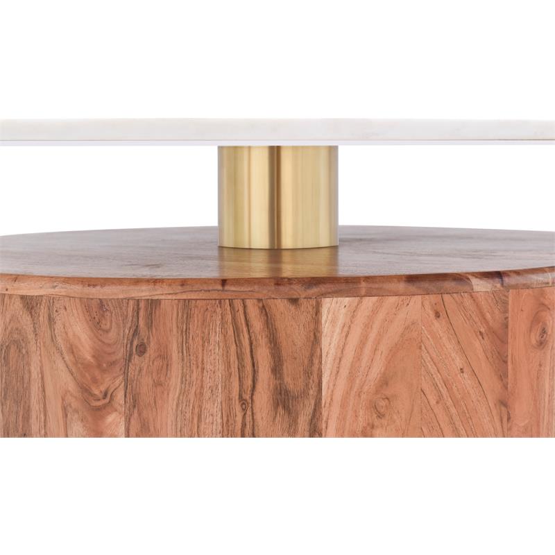 Pemberly Row Modern / Contemporary Natural Acacia Wood Coffee Table