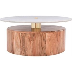 Pemberly Row Modern / Contemporary Natural Acacia Wood Coffee Table