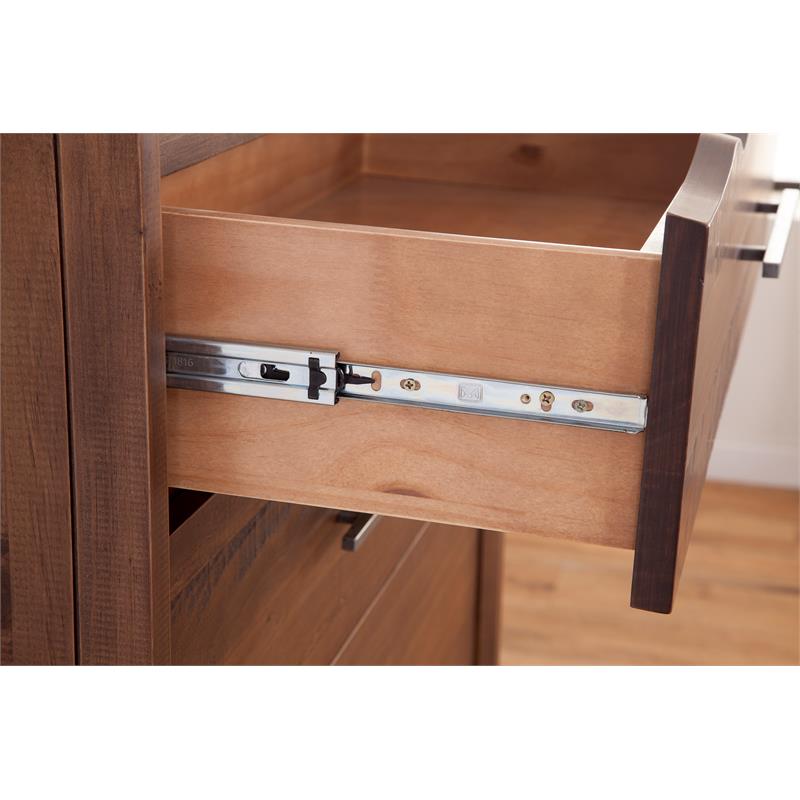 Pemberly Row Modern / Contemporary 5-drawer Mocha Brown Wood Chest