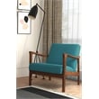 Pemberly Row Modern / Contemporary Lounge Chair in Turquoise