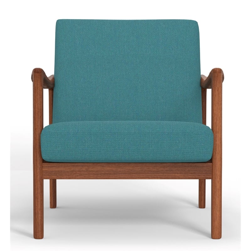 Pemberly Row Modern / Contemporary Lounge Chair in Turquoise