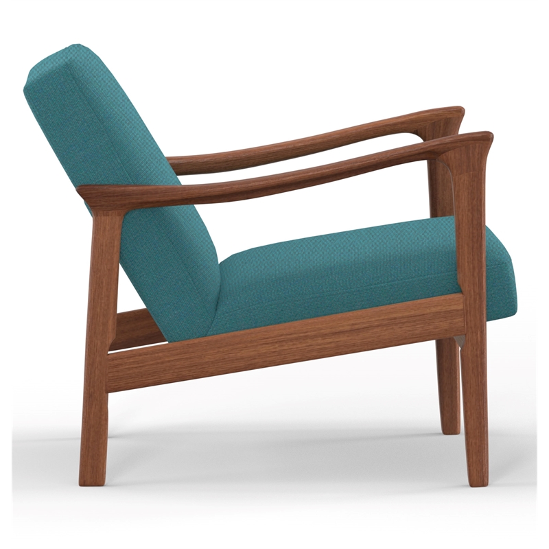 Pemberly Row Modern / Contemporary Lounge Chair in Turquoise