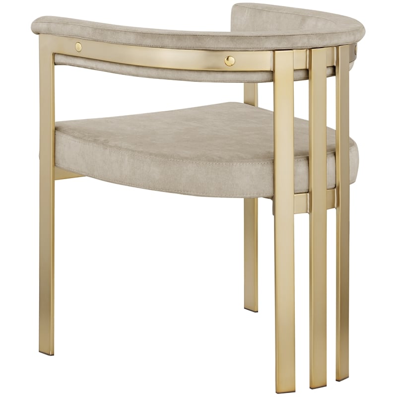 Pemberly Row Contemporary Stone Velvet Dining Chair (Set of 2)
