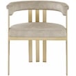 Pemberly Row Contemporary Stone Velvet Dining Chair (Set of 2)