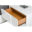 Pemberly Row 2-Drawer Soft Closing Modern MDF Wood Nightstand in White