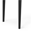 Pemberly Row SOLID HARDWOOD Mid Century Modern 60 inch Wide Desk in Black