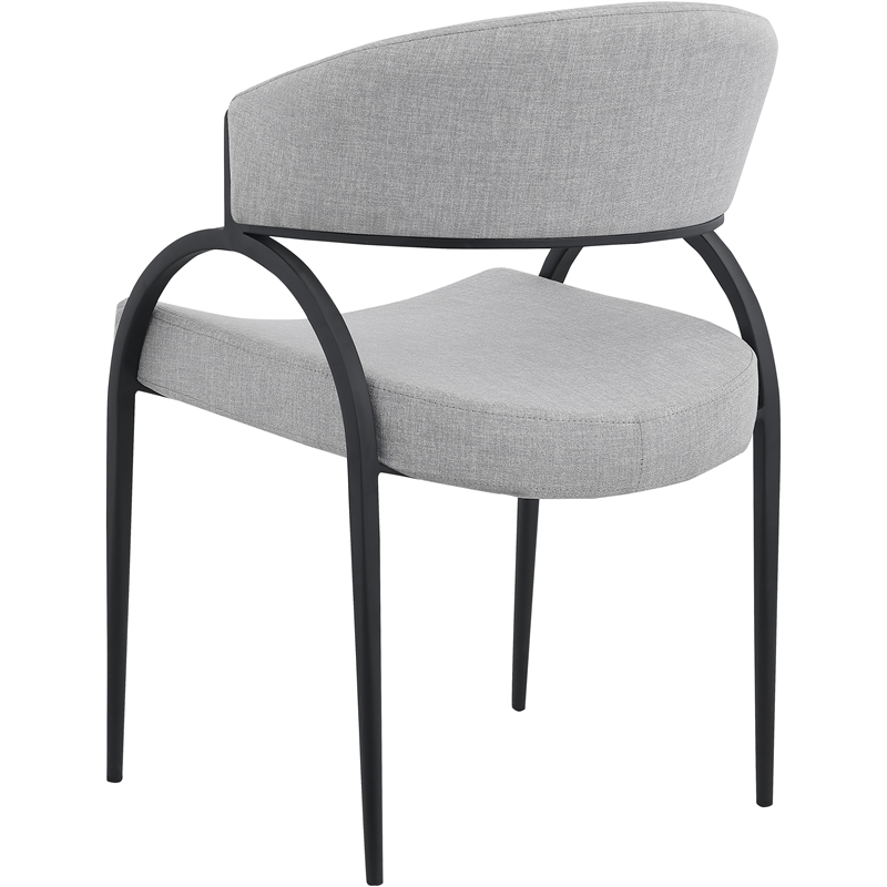 Pemberly Row Modern / Contemporary Gray Dining Chair (Set of 2)