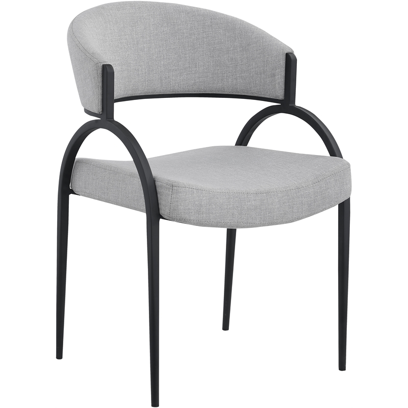 Pemberly Row Modern / Contemporary Gray Dining Chair (Set of 2)