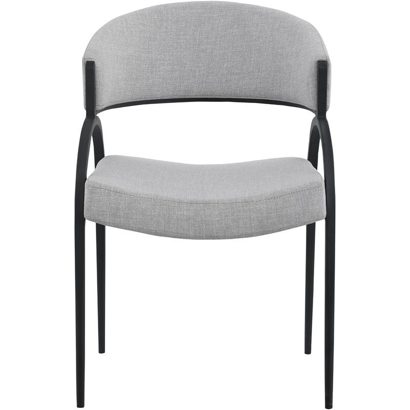 Pemberly Row Modern / Contemporary Gray Dining Chair (Set of 2)
