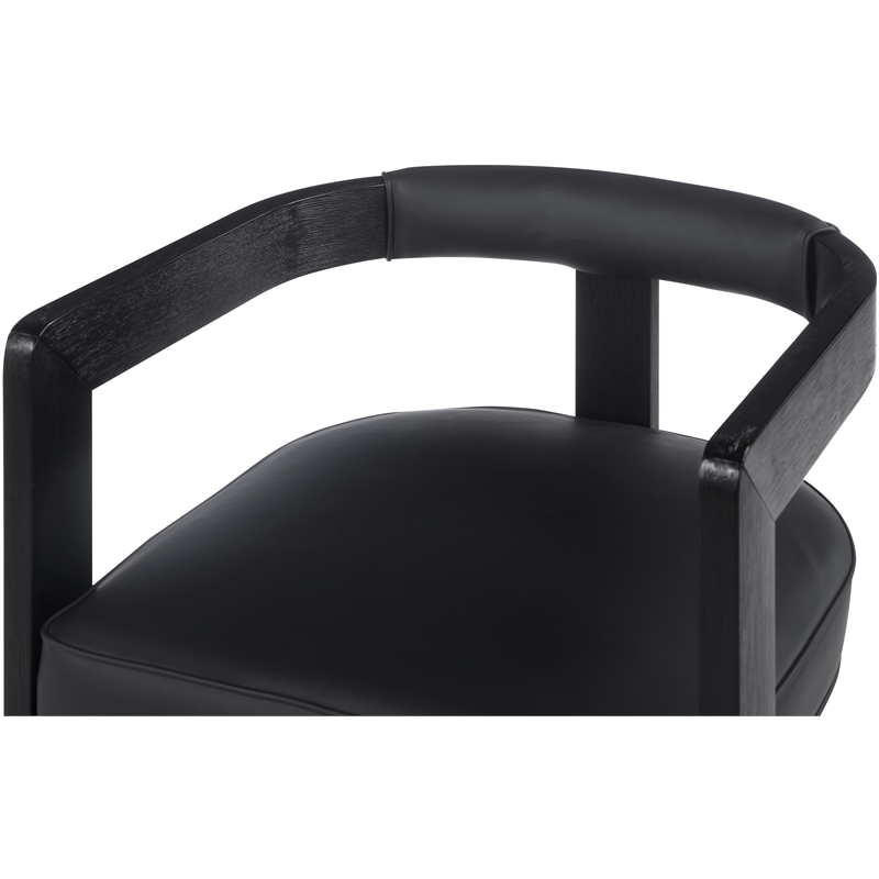 Pemberly Row Modern / Contemporary Black Finish Dining Chair