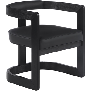 Pemberly Row Modern / Contemporary Black Finish Dining Chair