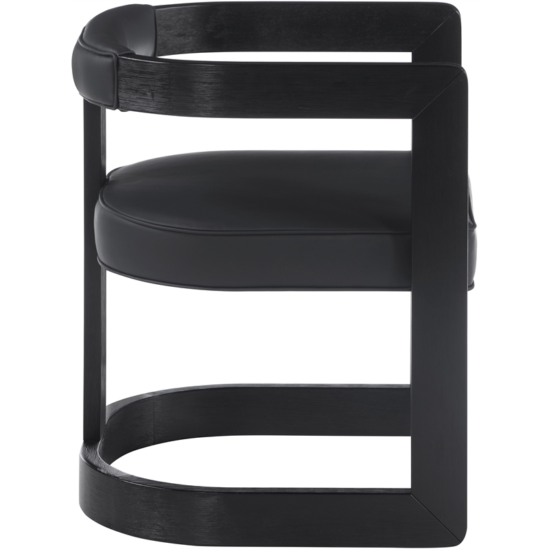 Pemberly Row Modern / Contemporary Black Finish Dining Chair