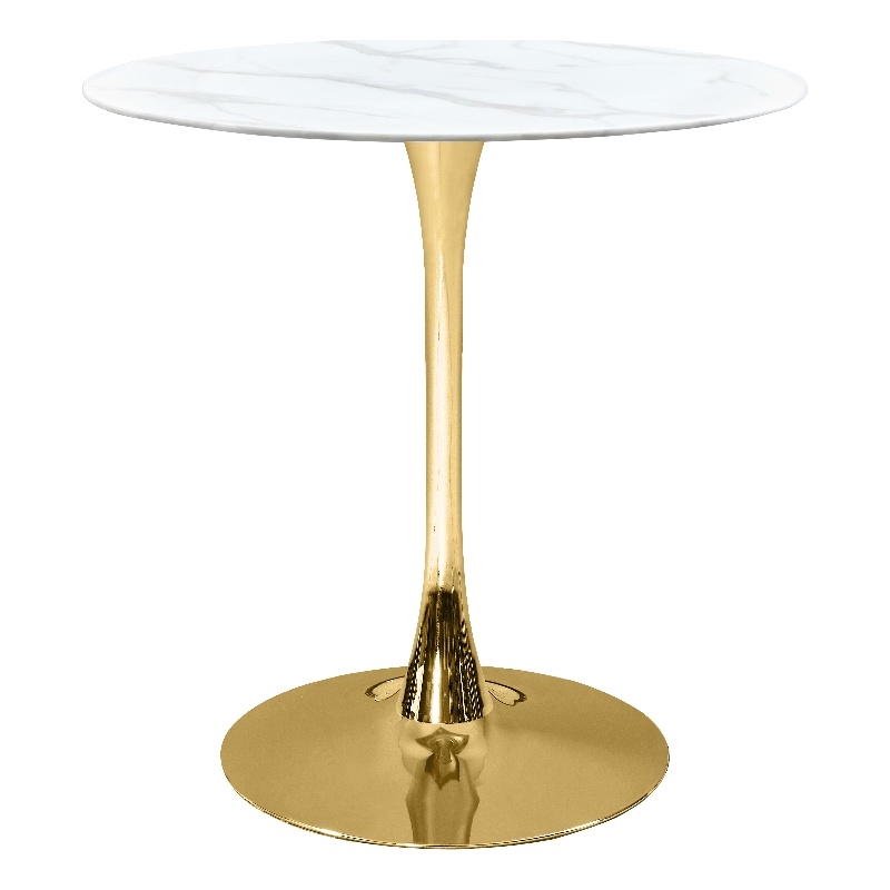 Pemberly Row Modern / Contemporary Gold Counter Height Table
