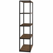 Pemberly Row SOLID ACACIA WOOD 30 inch Wide Bookcase - Rustic Natural Aged Brown