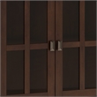 Pemberly Row SOLID WOOD 66 inch Wide Wide 4 Door Storage Cabinet in Russet Brown