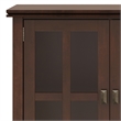 Pemberly Row SOLID WOOD 66 inch Wide Wide 4 Door Storage Cabinet in Russet Brown