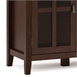 Pemberly Row SOLID WOOD 66 inch Wide Wide 4 Door Storage Cabinet in Russet Brown