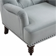 Pemberly Row Modern Fabric Upholstered Accent Chair in Gray Color