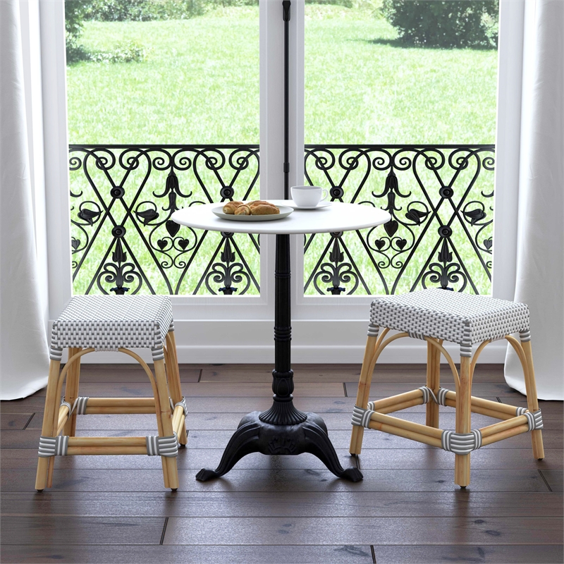 Pemberly Row Rattan Rectangular 18