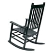 Pemberly Row Traditional Hardwood Indoor/Outdoor Patio Porch Rocker in Green