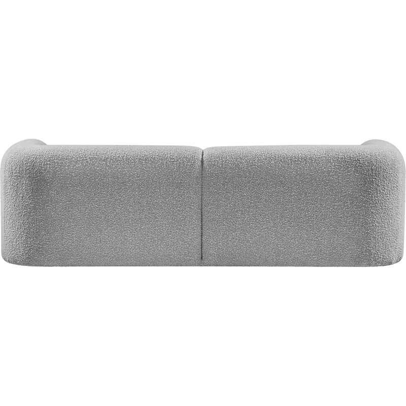 Pemberly Row Modern / Contemporary Gray Finish Boucle Fabric Sofa