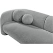 Pemberly Row Modern / Contemporary Gray Finish Boucle Fabric Sofa