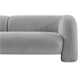 Pemberly Row Modern / Contemporary Gray Finish Boucle Fabric Sofa