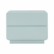 Pemberley Row Wooden Blue Nightstand Rectangular Soft Close Fully Assembled