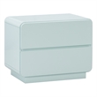 Pemberley Row Wooden Blue Nightstand Rectangular Soft Close Fully Assembled