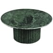 Pemberly Row Modern / Contemporary Green Marble Coffee Table