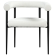 Pemberly Row Modern Cream Boucle Fabric Dining Chair (Set of 2)