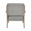 Pemberly Row Fabric Upholstered Accent Chair in Brownish Gray