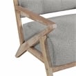 Pemberly Row Fabric Upholstered Accent Chair in Brownish Gray