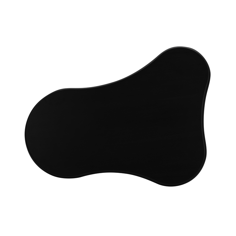 Pemberly Row Modern / Contemporary Onyx Black Finish Coffee Table