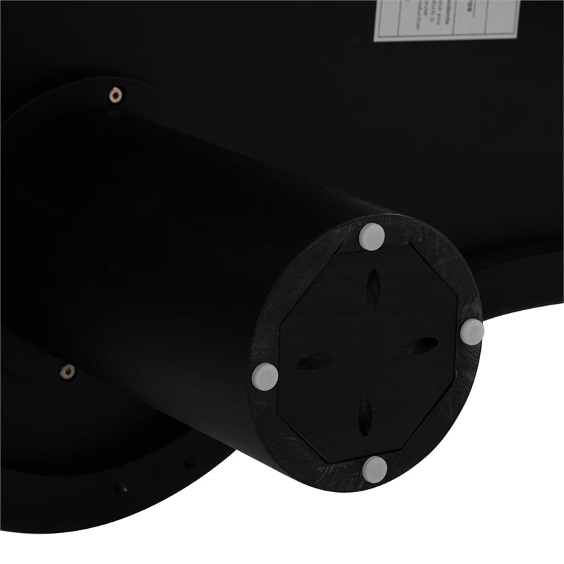 Pemberly Row Modern / Contemporary Onyx Black Finish Coffee Table